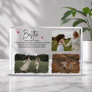 Custom Bestie Acrylic Plaque With Personalized Photo Collage-89Prints