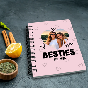 Besties Personalized Photo Spiral Journal | 89Prints