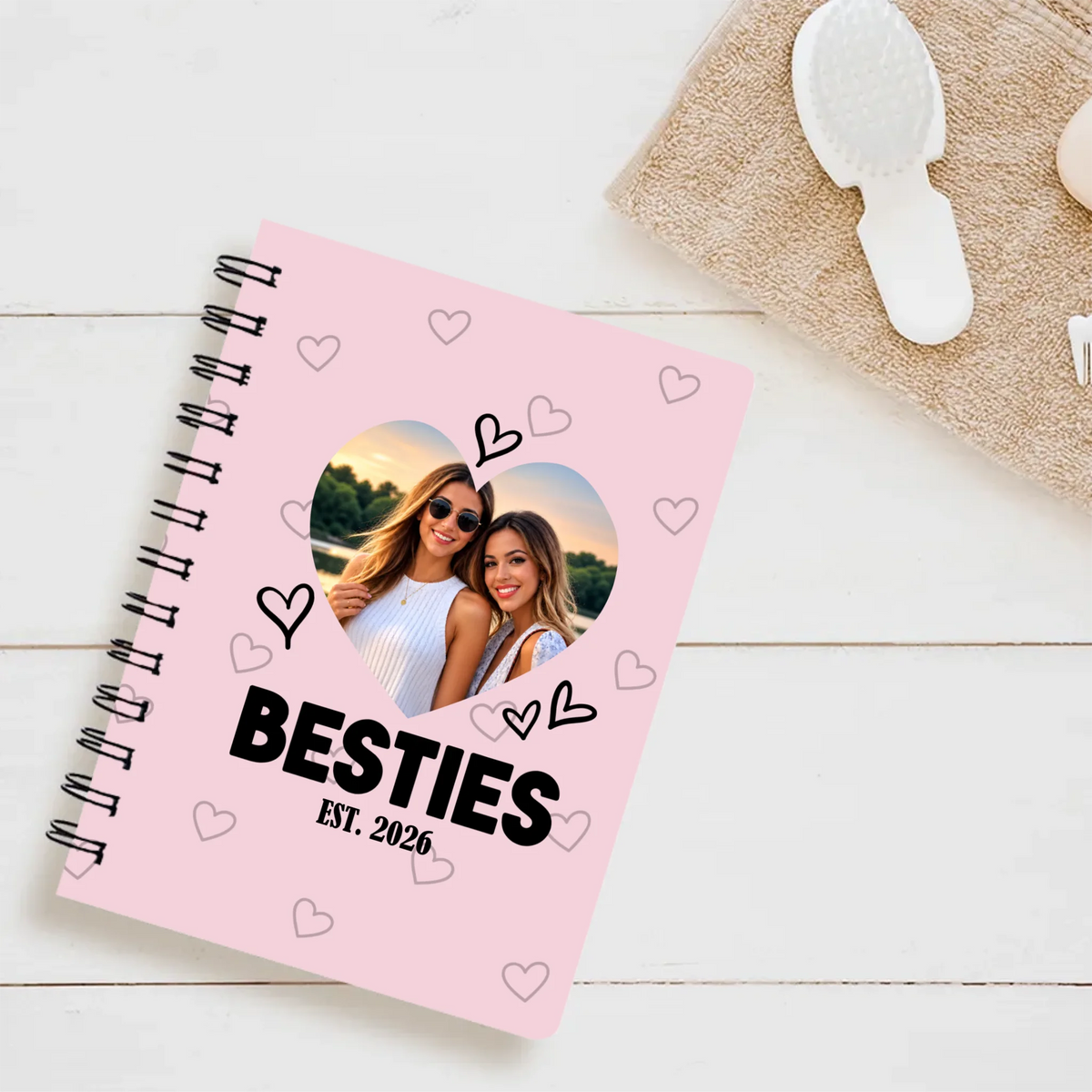 Besties Personalized Photo Spiral Journal | 89Prints