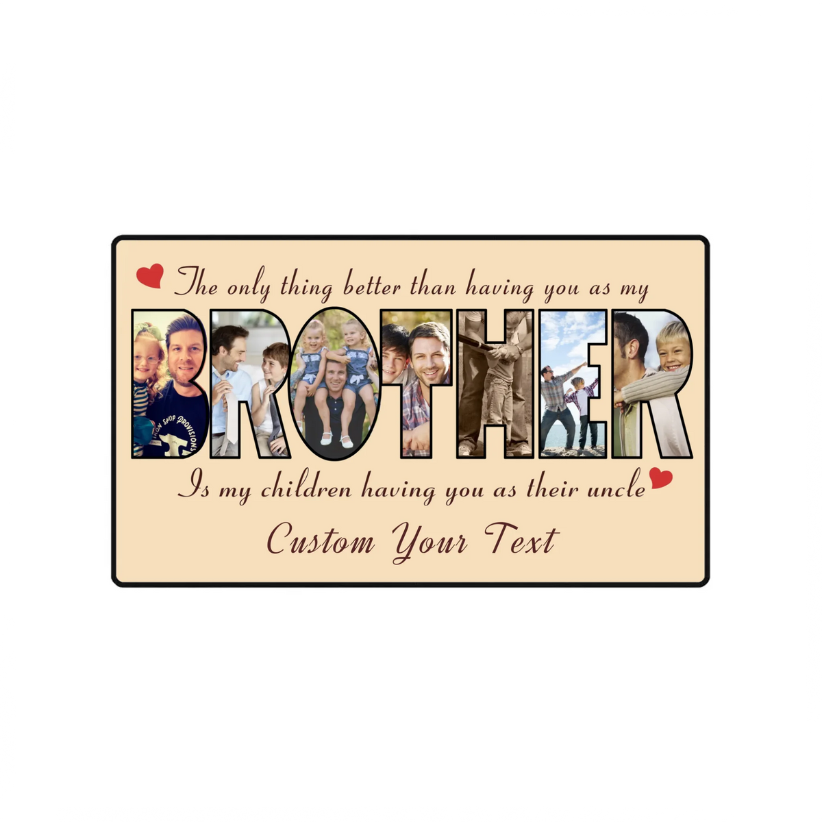 Personalized Brother Mouse Pad – Custom Photo Gift | 89Prints