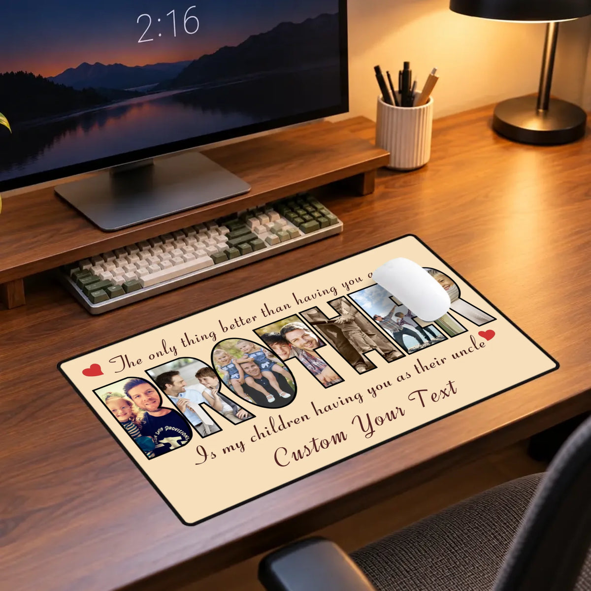 Personalized Brother Mouse Pad – Custom Photo Gift | 89Prints