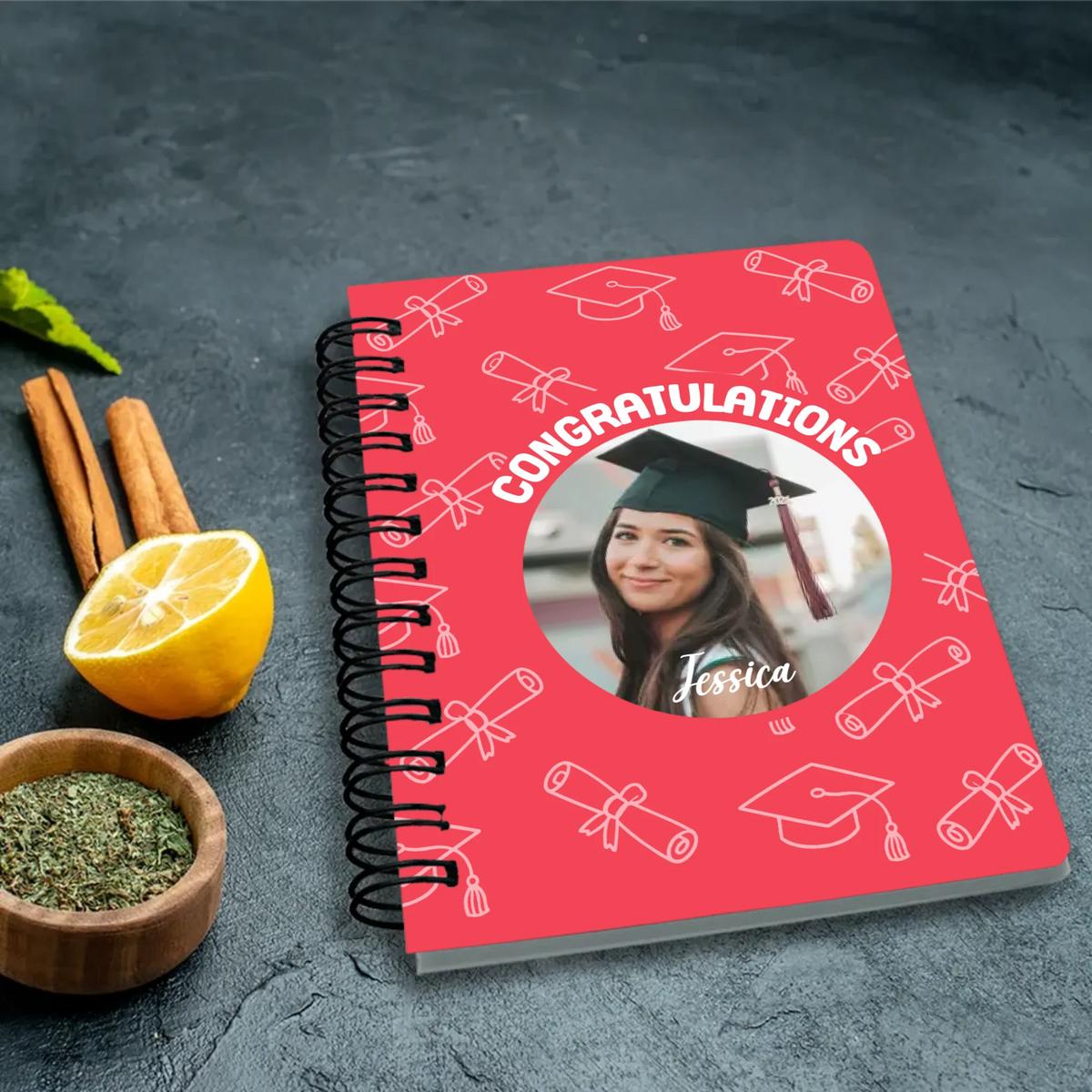Congratulations Graduation Photo Spiral Journal | 89Prints