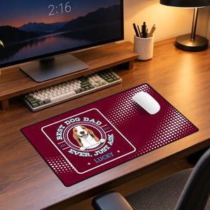 Personalized Best Dog Dad Ever Mouse Pad – Dog Dad Gift | 89Prints