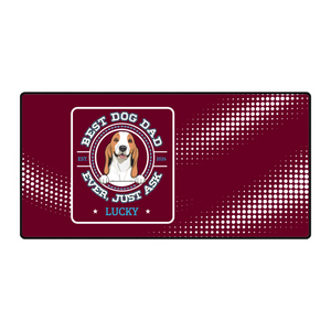 Personalized Best Dog Dad Ever Mouse Pad – Dog Dad Gift | 89Prints
