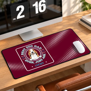 Personalized Best Dog Dad Ever Mouse Pad – Dog Dad Gift | 89Prints