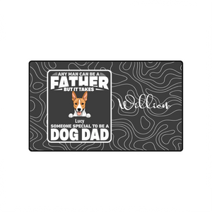 Personalized Dog Dad Mouse Pad with Custom Dog & Name | 89Prints