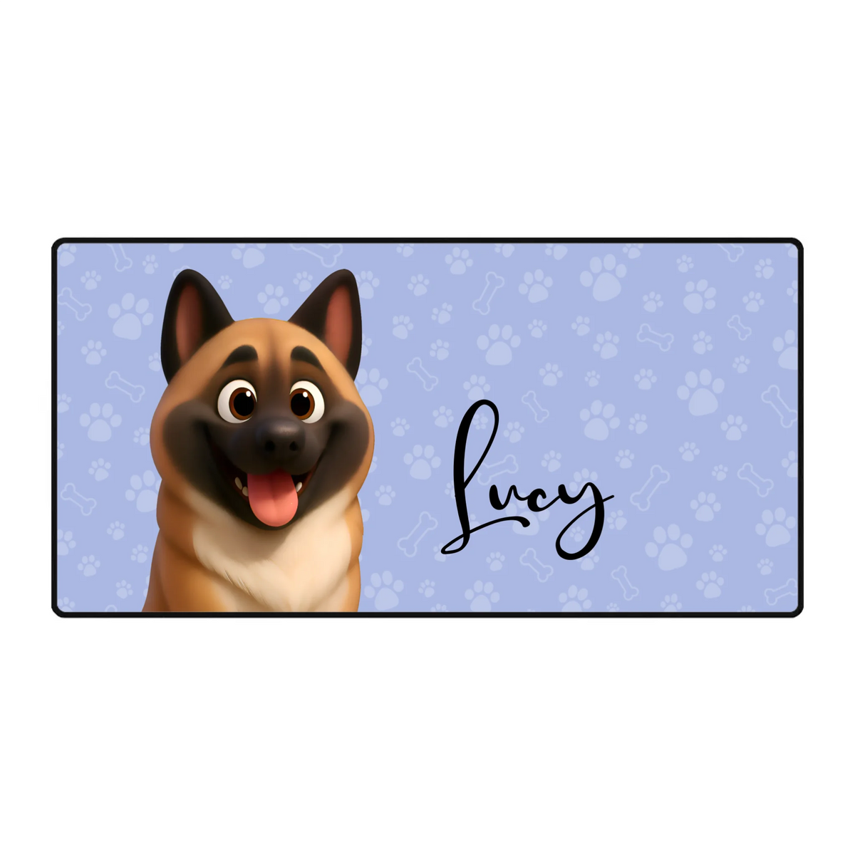 Personalized Large Mouse Pad – Custom Dog & Cat Photo Desk Mat