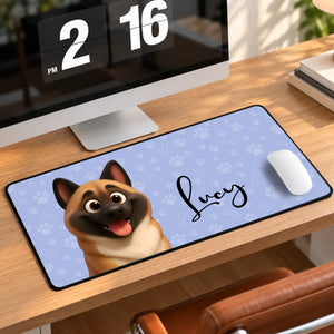 Personalized Large Mouse Pad – Custom Dog & Cat Photo Desk Mat
