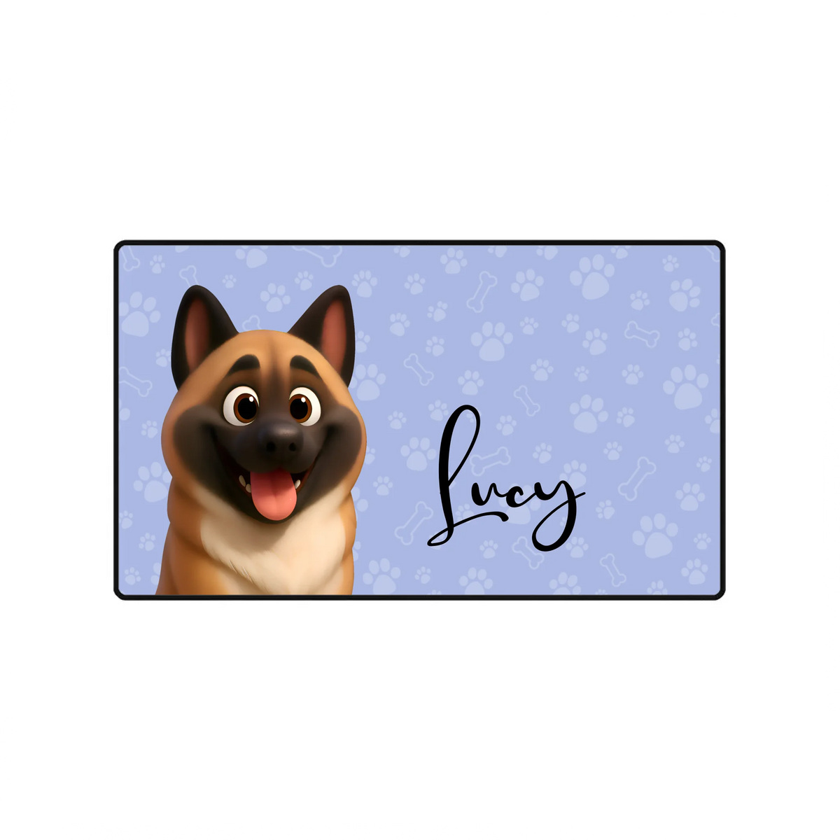 Personalized Large Mouse Pad – Custom Dog & Cat Photo Desk Mat