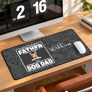 Personalized Dog Dad Mouse Pad with Custom Dog & Name | 89Prints