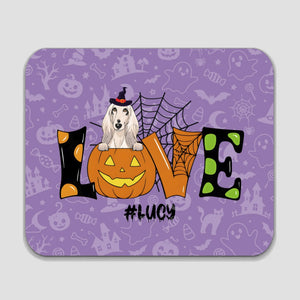 Personalized Halloween Mouse Pad – Custom Dog Name & Spooky Design | 89Prints