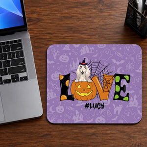 Personalized Halloween Mouse Pad – Custom Dog Name & Spooky Design | 89Prints