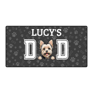 Personalized Dog Dad Mouse Pad with Custom Name | 89Prints
