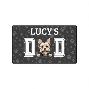 Personalized Dog Dad Mouse Pad with Custom Name | 89Prints