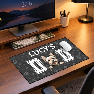 Personalized Dog Dad Mouse Pad with Custom Name | 89Prints