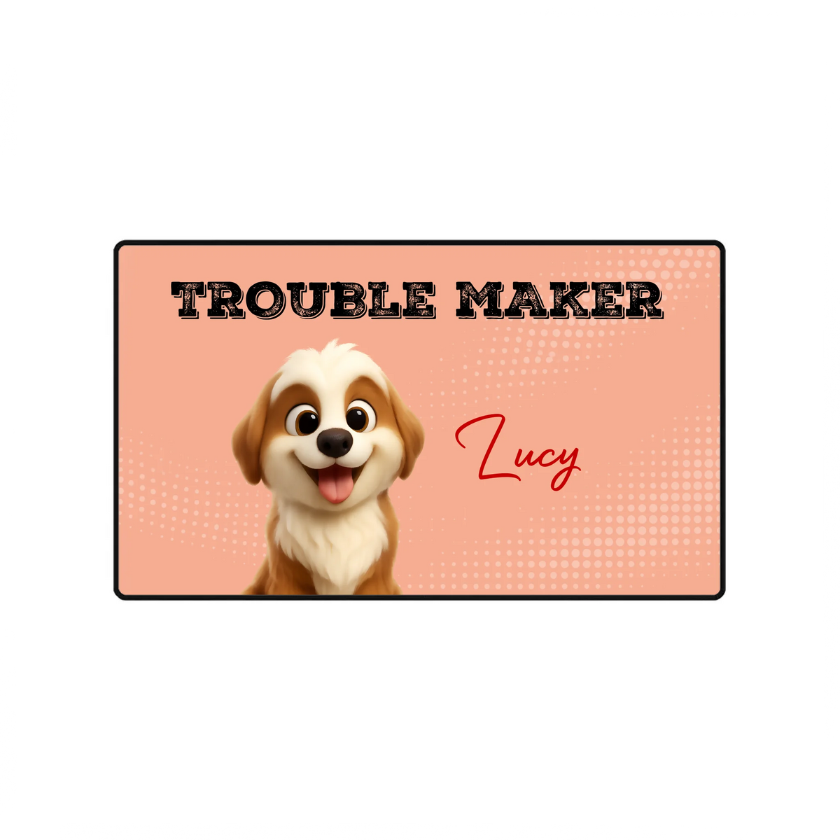 Personalized 1-3 Dogs Mouse Pad with Custom Names | 89Prints