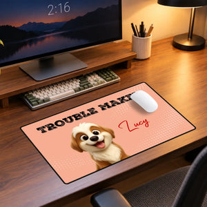 Personalized 1-3 Dogs Mouse Pad with Custom Names | 89Prints
