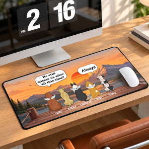 Personalized Dog Memorial Mouse Pad – He She They Miss Us | 89Prints