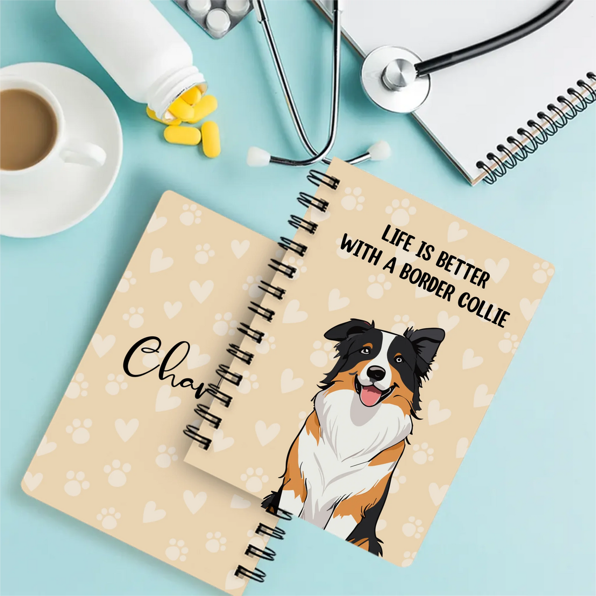 Life Is Better With A Dog Personalized Spiral Bound Journal | 89Prints