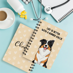 Life Is Better With A Dog Personalized Spiral Bound Journal | 89Prints