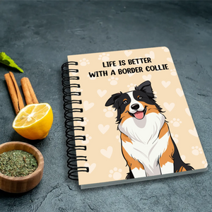 Life Is Better With A Dog Personalized Spiral Bound Journal | 89Prints