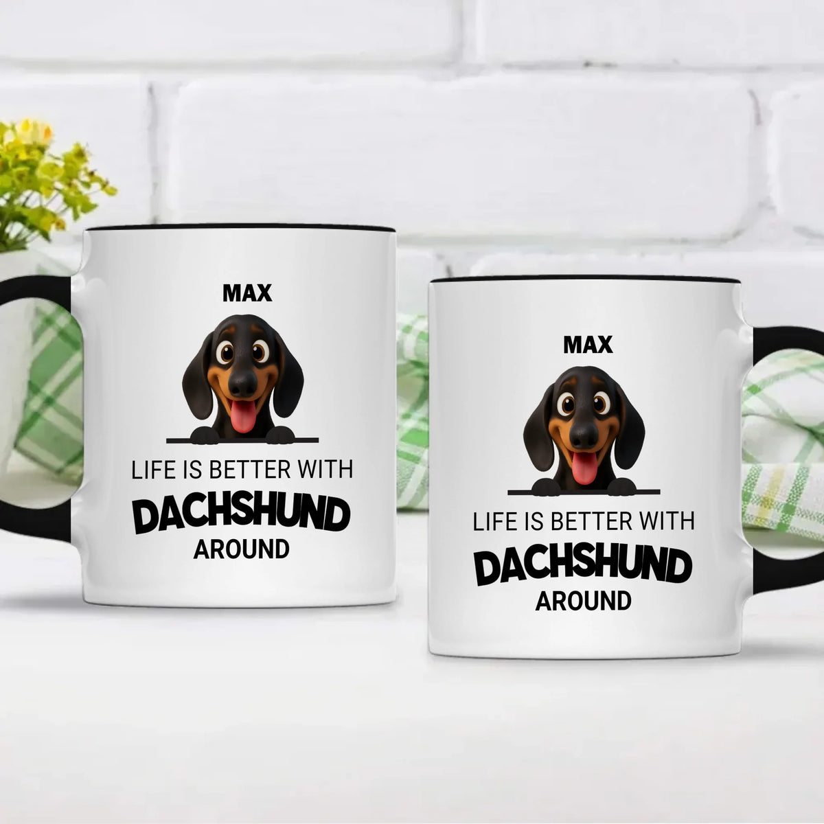 Personalized Dog Mug – Life Is Better With Dogs | 89Prints