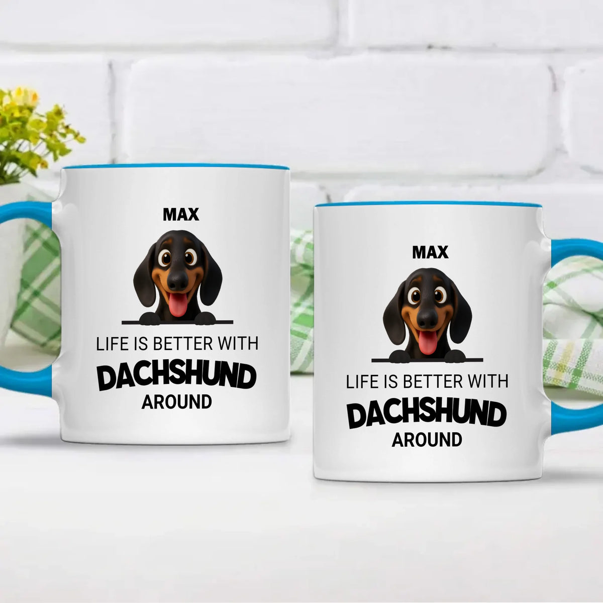 Personalized Dog Mug – Life Is Better With Dogs | 89Prints