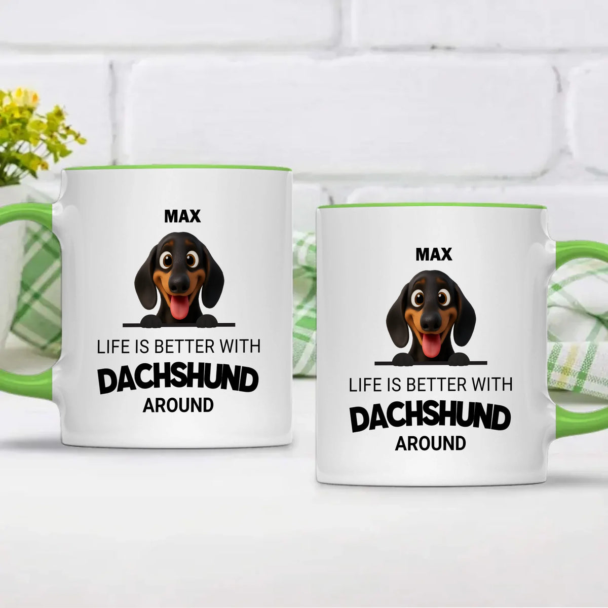 Personalized Dog Mug – Life Is Better With Dogs | 89Prints