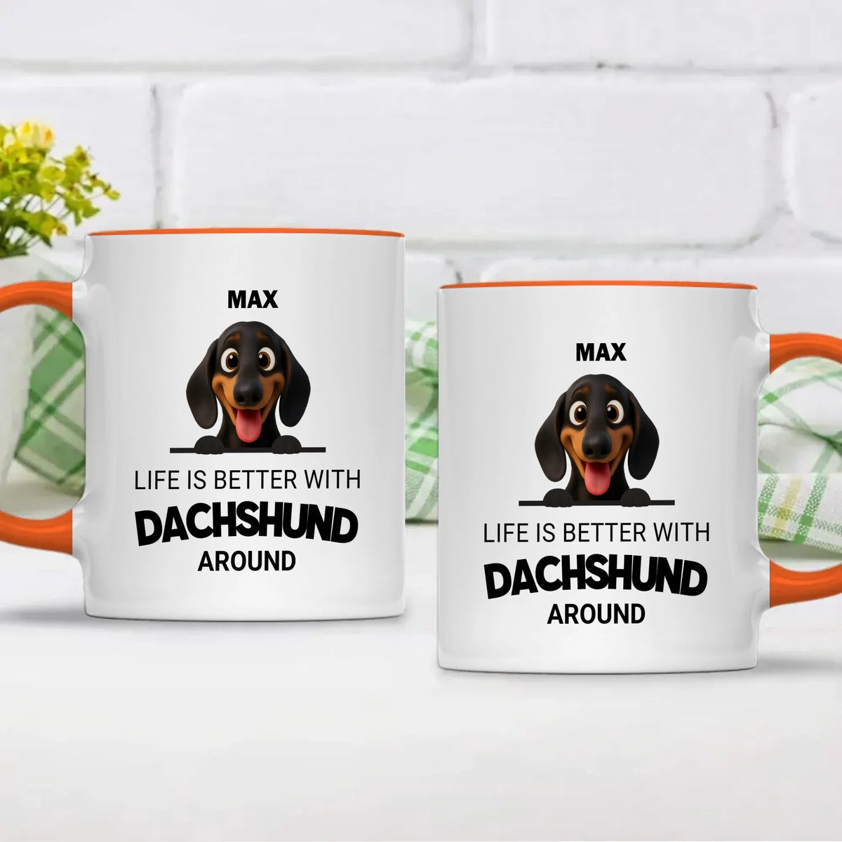 Personalized Dog Mug – Life Is Better With Dogs | 89Prints