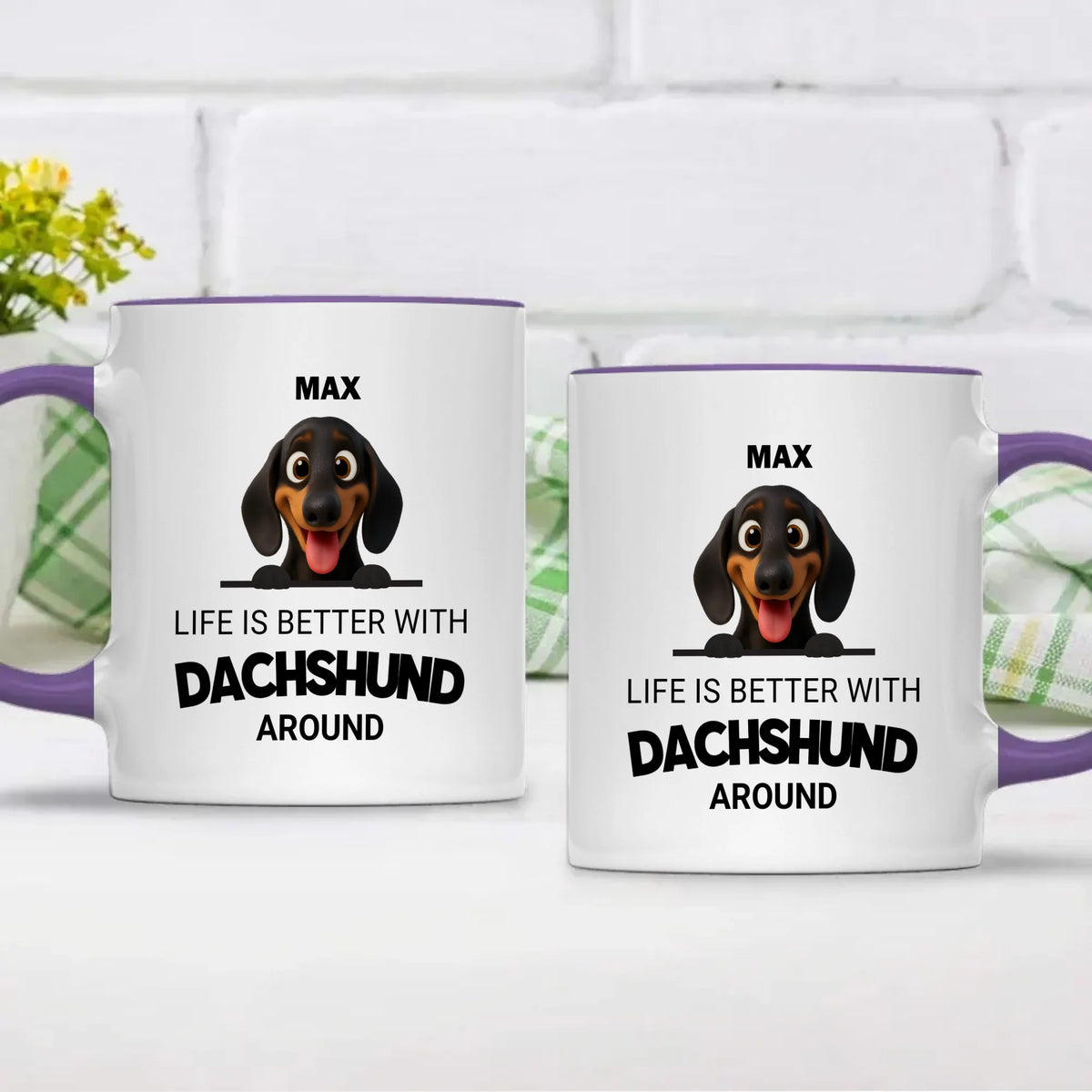 Personalized Dog Mug – Life Is Better With Dogs | 89Prints