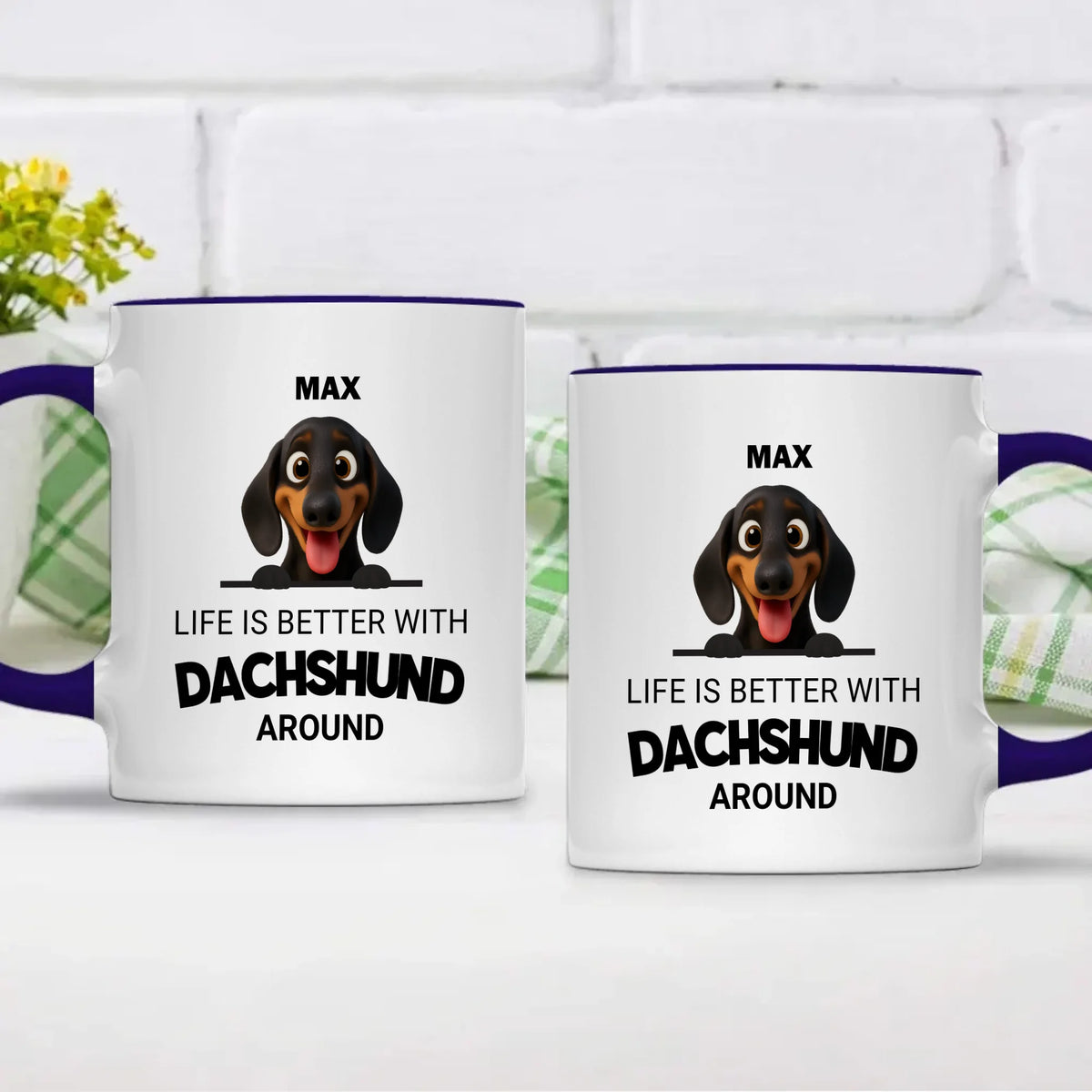 Personalized Dog Mug – Life Is Better With Dogs | 89Prints