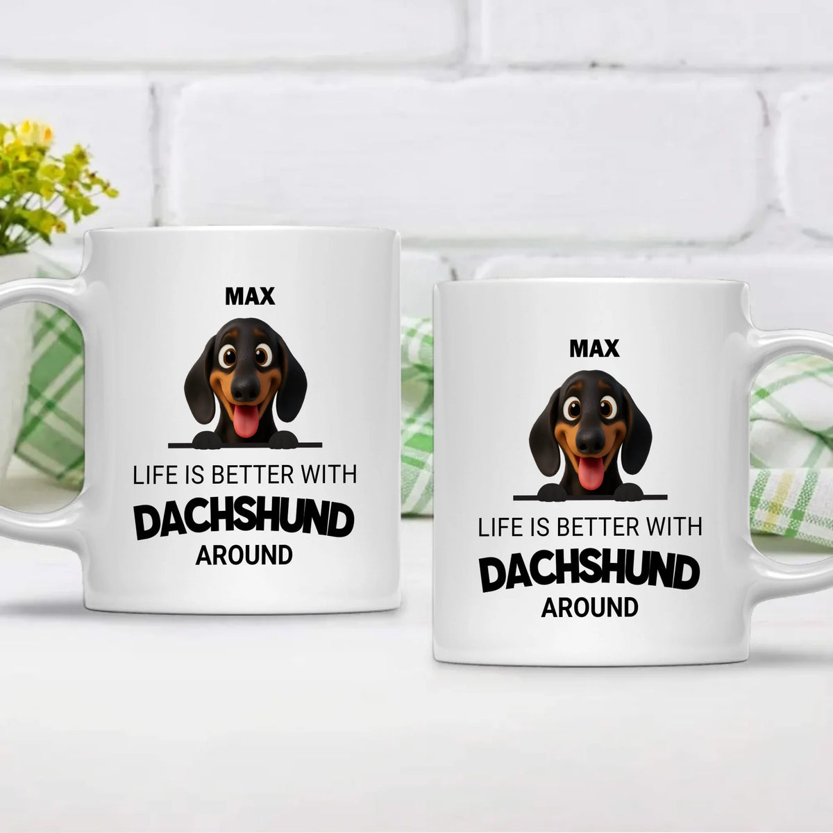 Personalized Dog Mug – Life Is Better With Dogs | 89Prints