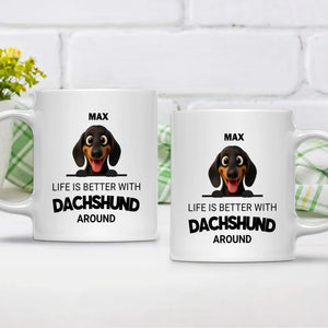 Personalized Dog Mug – Life Is Better With Dogs | 89Prints