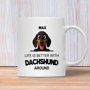 Personalized Dog Mug – Life Is Better With Dogs | 89Prints