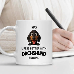 Personalized Dog Mug – Life Is Better With Dogs | 89Prints