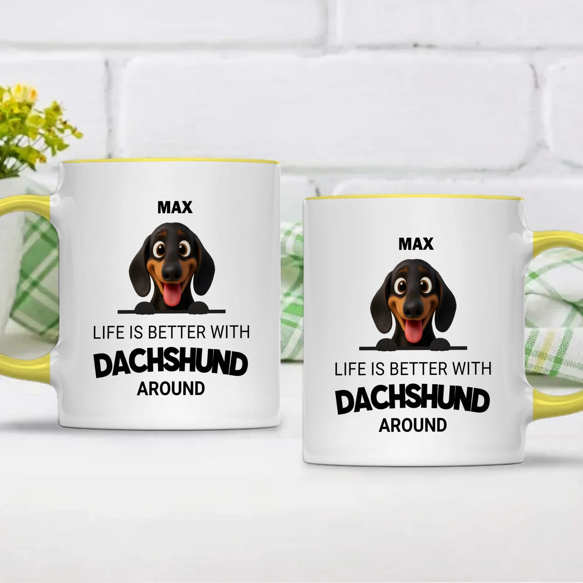 Personalized Dog Mug – Life Is Better With Dogs | 89Prints