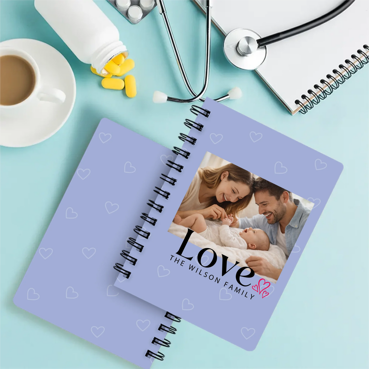 Love Personalized Family Photo Spiral Journal | 89Prints