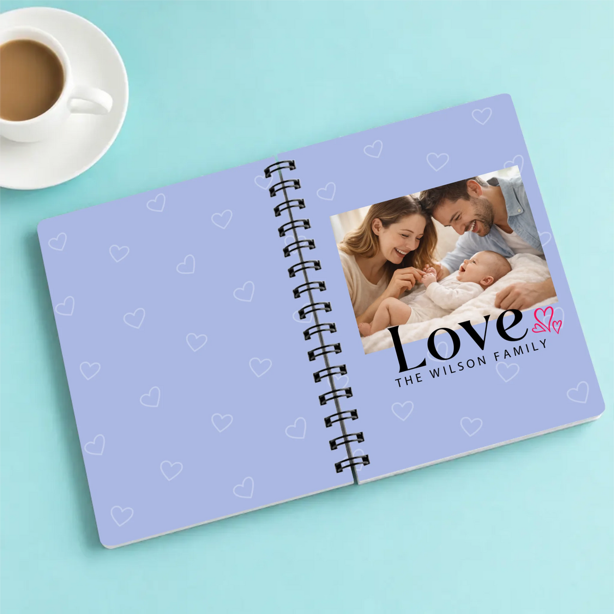 Love Personalized Family Photo Spiral Journal | 89Prints