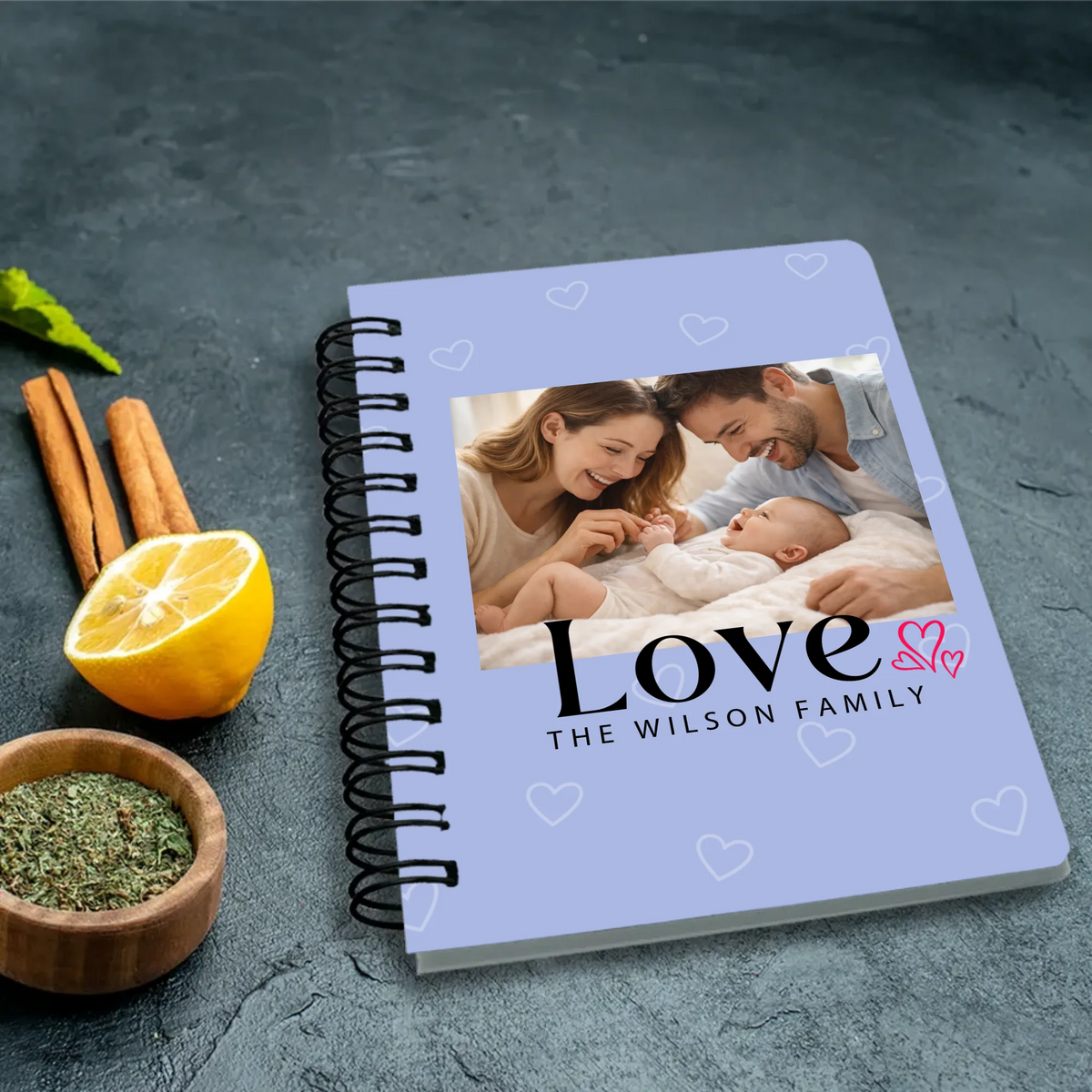Love Personalized Family Photo Spiral Journal | 89Prints