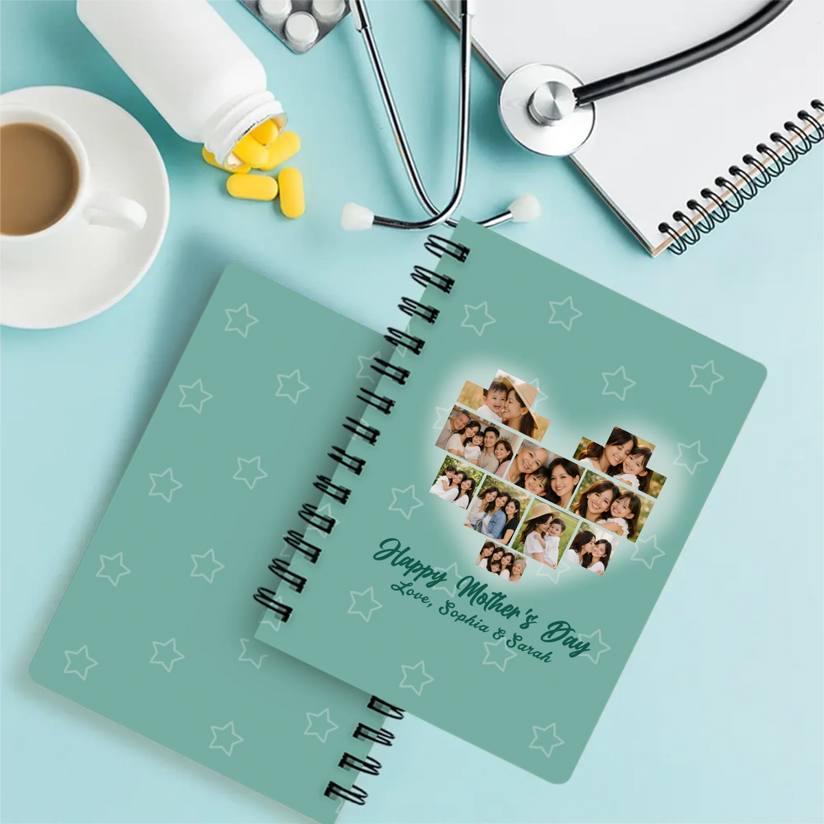 Mother’s Day Photo Collage Spiral Journal | 89Prints
