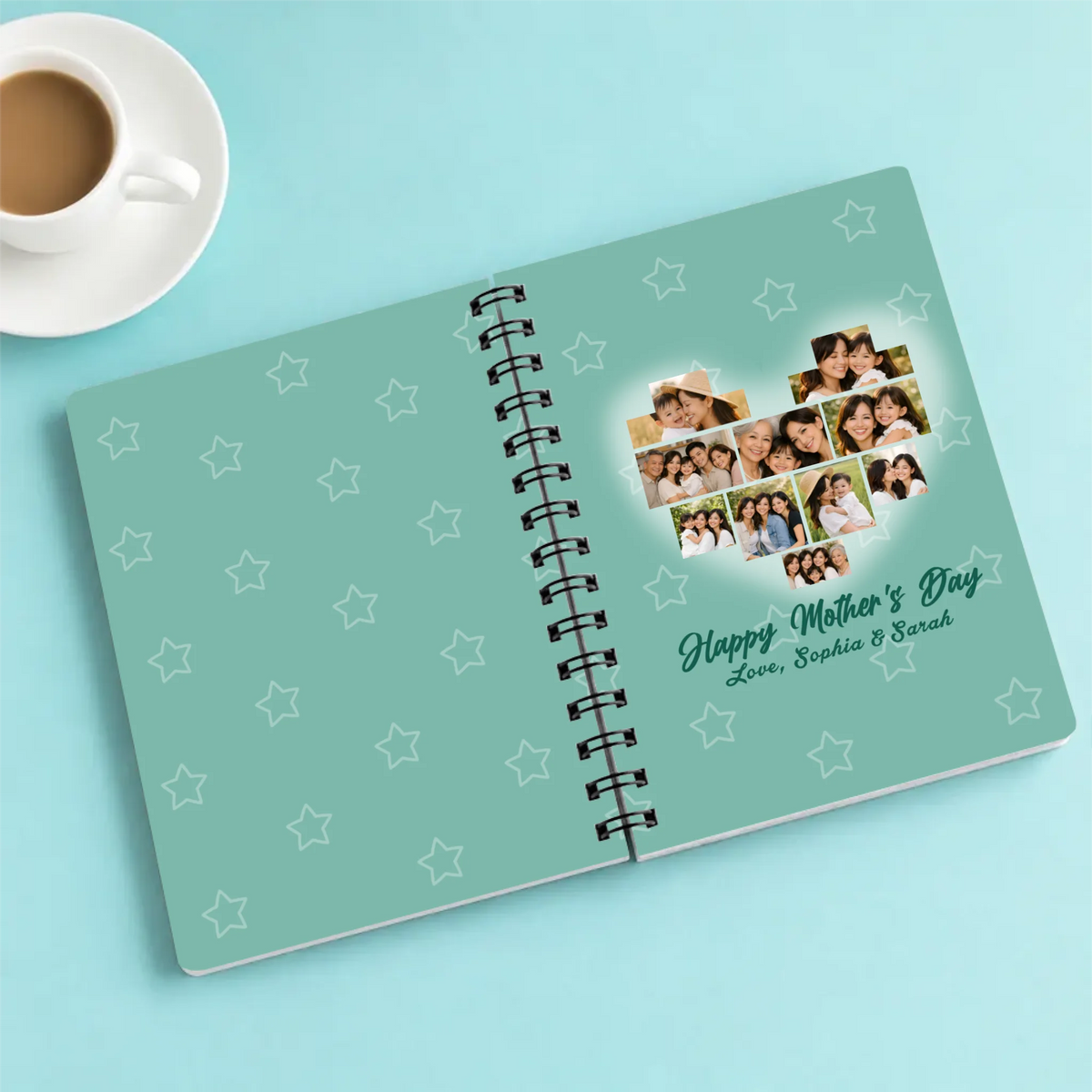 Mother’s Day Photo Collage Spiral Journal | 89Prints