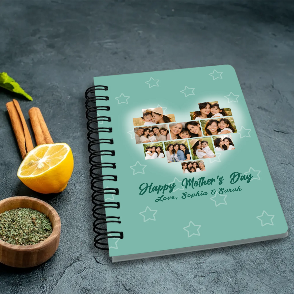 Mother’s Day Photo Collage Spiral Journal | 89Prints