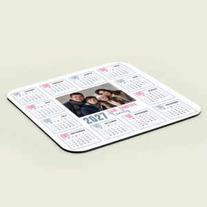 Personalized 2027 Calendar Mouse Pad – Custom Family Photo Gift | 89Prints