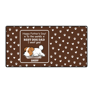 Personalized Best Dog Dad Mouse Pad – Father's Day Gift | 89Prints