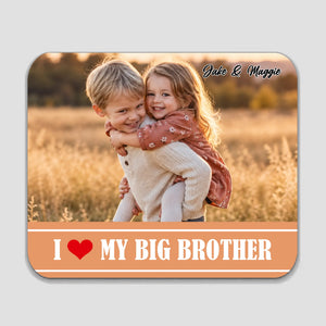 Personalized Big Brother Mouse Pad – Custom Sibling Photo Gift | 89Prints