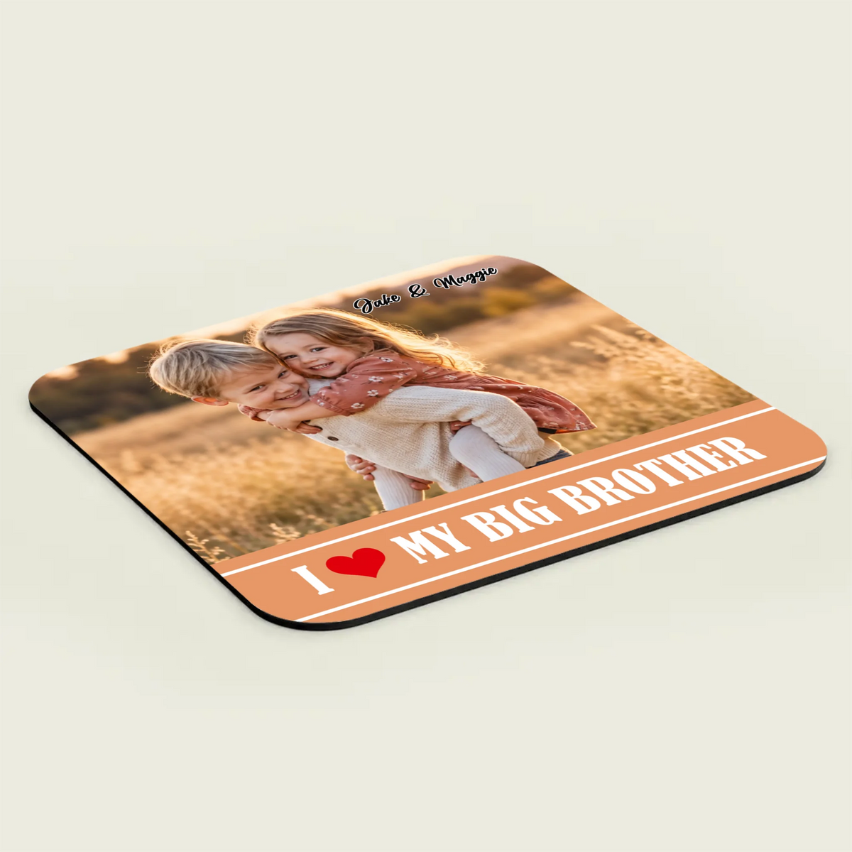 Personalized Big Brother Mouse Pad – Custom Sibling Photo Gift | 89Prints