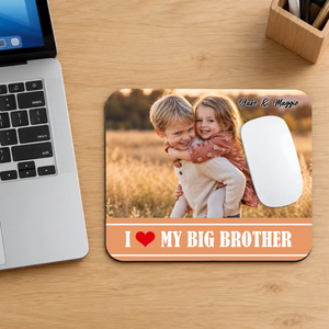 Personalized Big Brother Mouse Pad – Custom Sibling Photo Gift | 89Prints