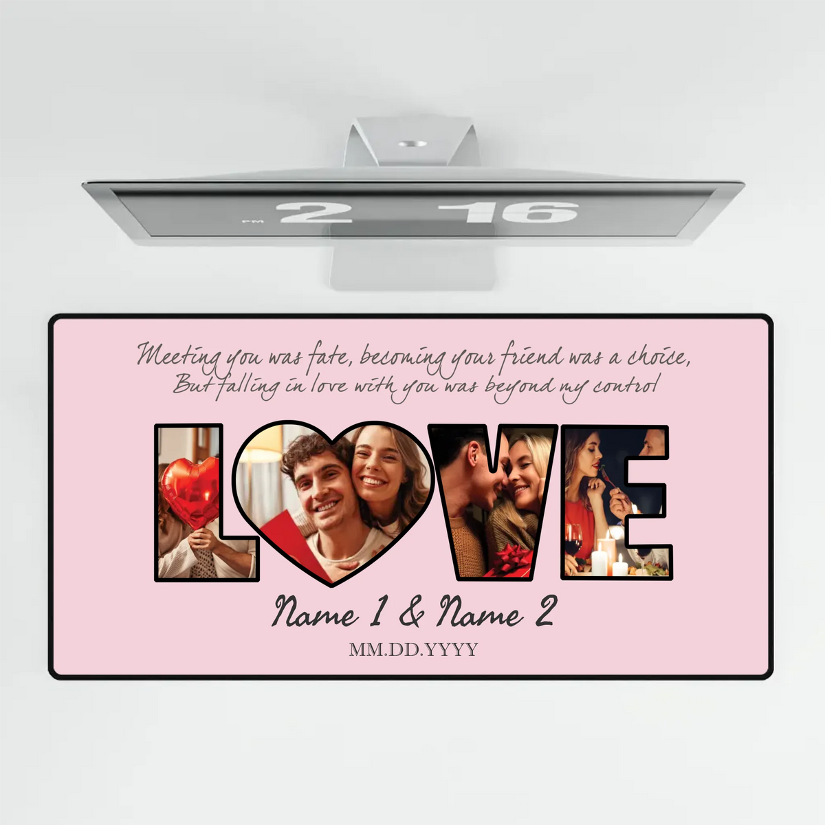 Personalized Couple Mouse Pad – Custom Photo Gift | 89Prints