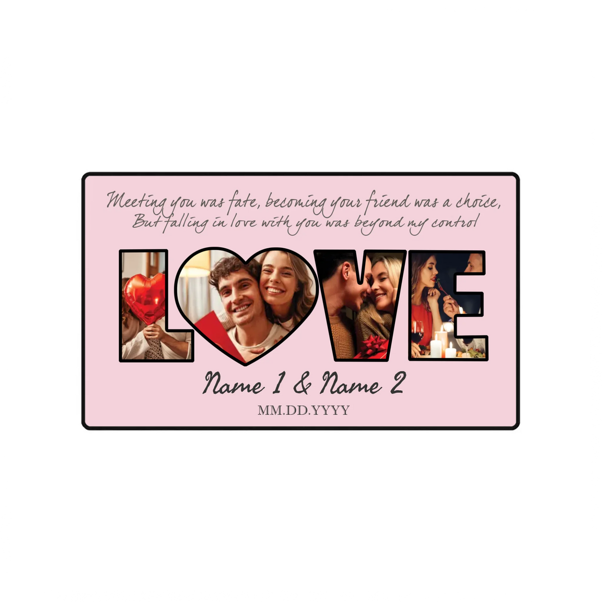 Personalized Couple Mouse Pad – Custom Photo Gift | 89Prints