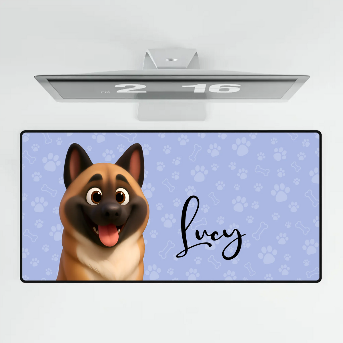 Personalized Large Mouse Pad – Custom Dog & Cat Photo Desk Mat